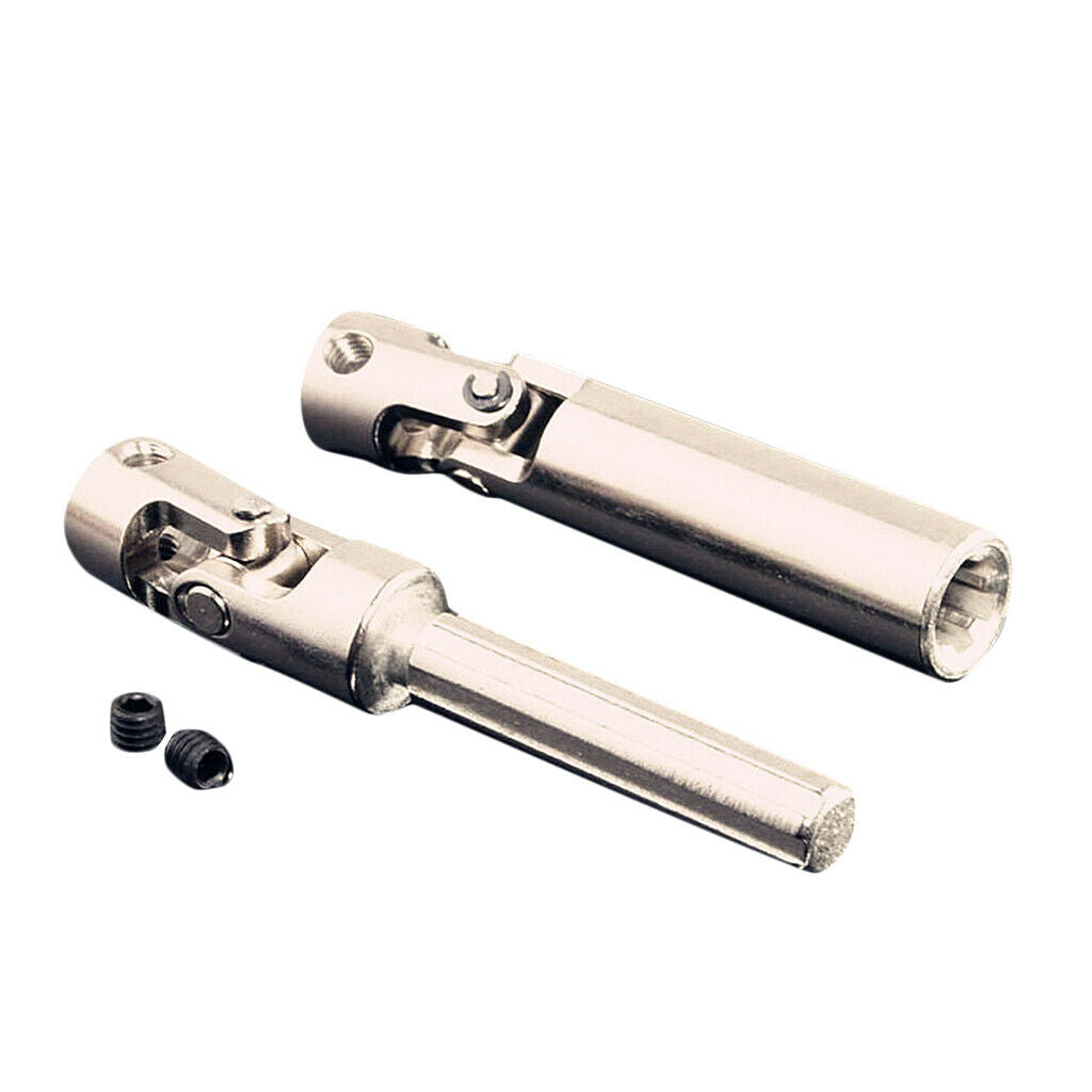 2x 1:10 110-145mm Steel Universal Drive Shaft DIY Accessory for RC4WD RC Car