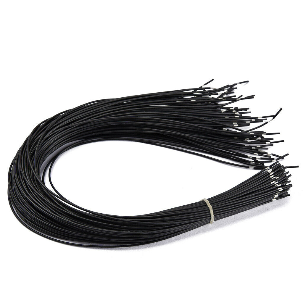 100 Pieces Shielded Circuit Wire Single Conductor for Guitar Parts Black