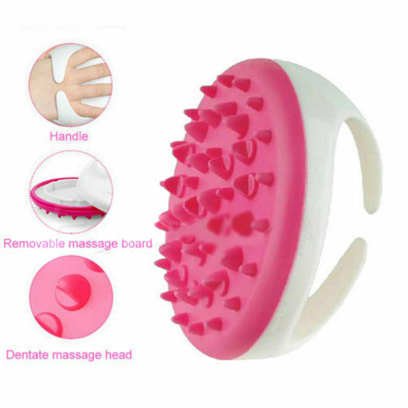 Portable Silicone Multi-function Hair Brush Scalp Body Head Massager Relax