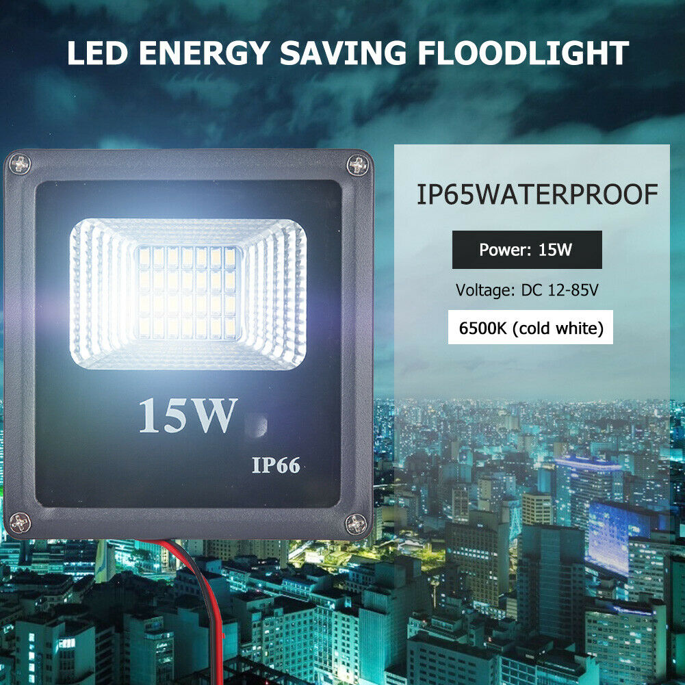 15W 28 LED Super Bright Floodlight IP65 Outdoor Street Lighting Flood Lamp @