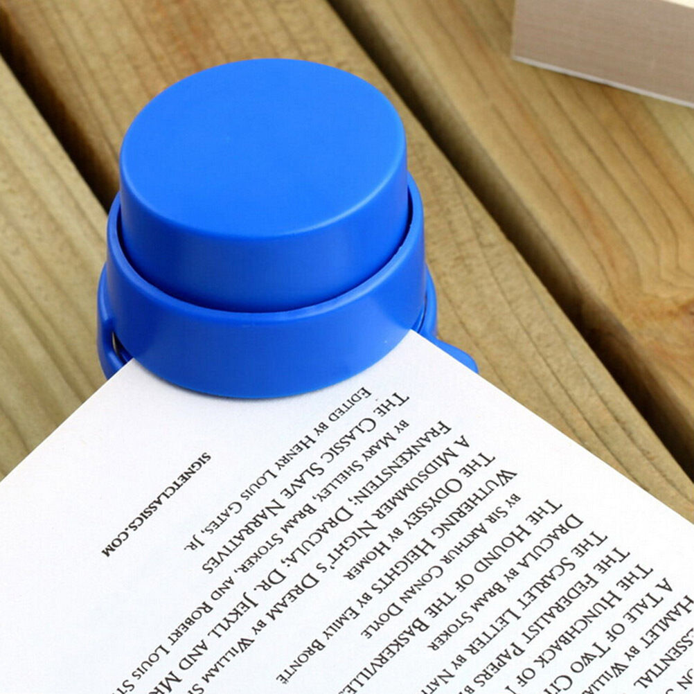 1X Office Home Staple Free Stapleless Stapler Paper Binding Binder Papercl.l8