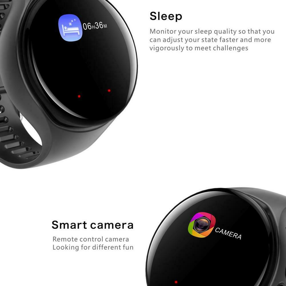 2 in 1 Smart Watch W/Earbuds Adjustable Bluetooth Headset Wireless Earphones Set