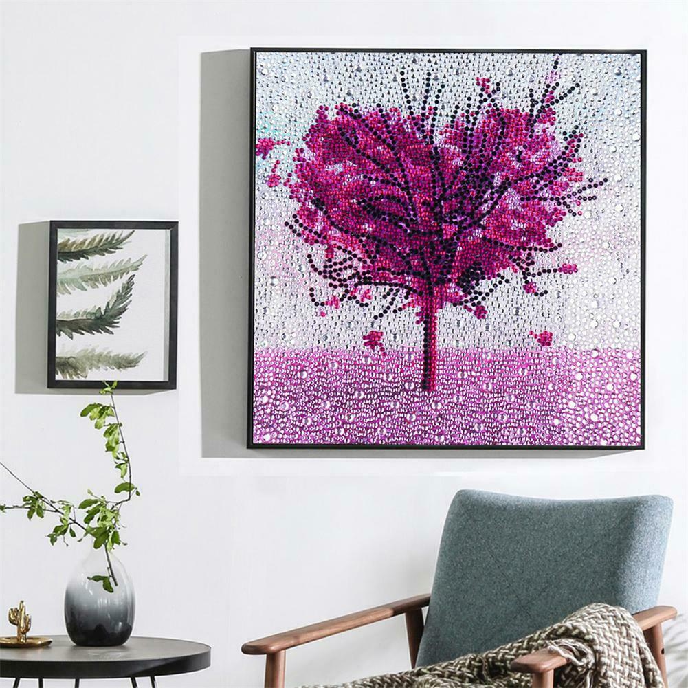 5D DIY Full Drill Special Shaped Diamond Painting Love Tree Cross Stitch @