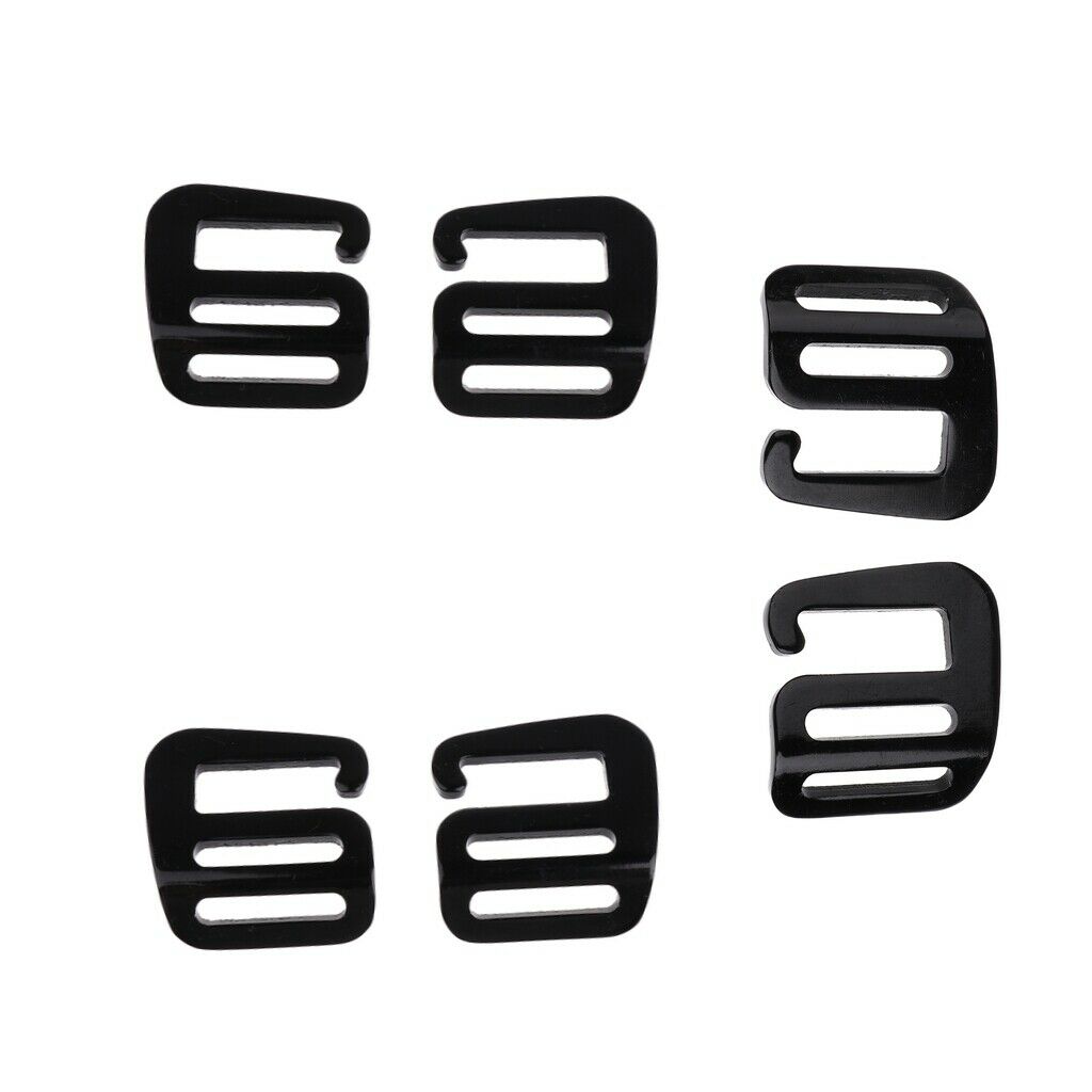 6 Pieces 1inch Sturdy Hook Outdoor Webbing Buckle Luggage Sack Pack Bag Strap