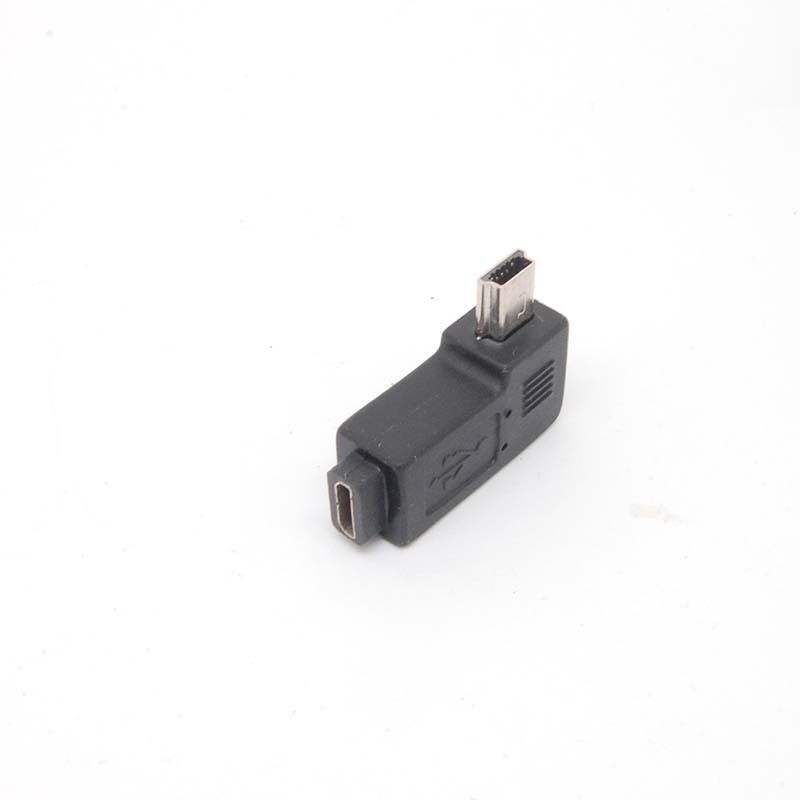 Mini USB Type A Female to Micro USB B Male 90 Degree right Angle Adapter Charger