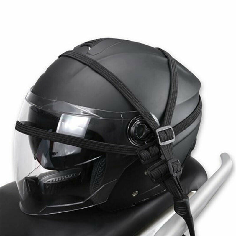 1pc 60cm Motorcycle Luggage Strap Helmet High-Strength Gears Elastic Buck.l8