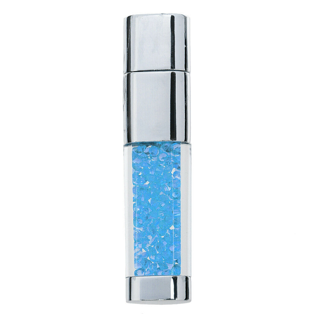 16GB Metal Memory Stick Pen Disk High Speed Flash Drive Blue Crystal for PC