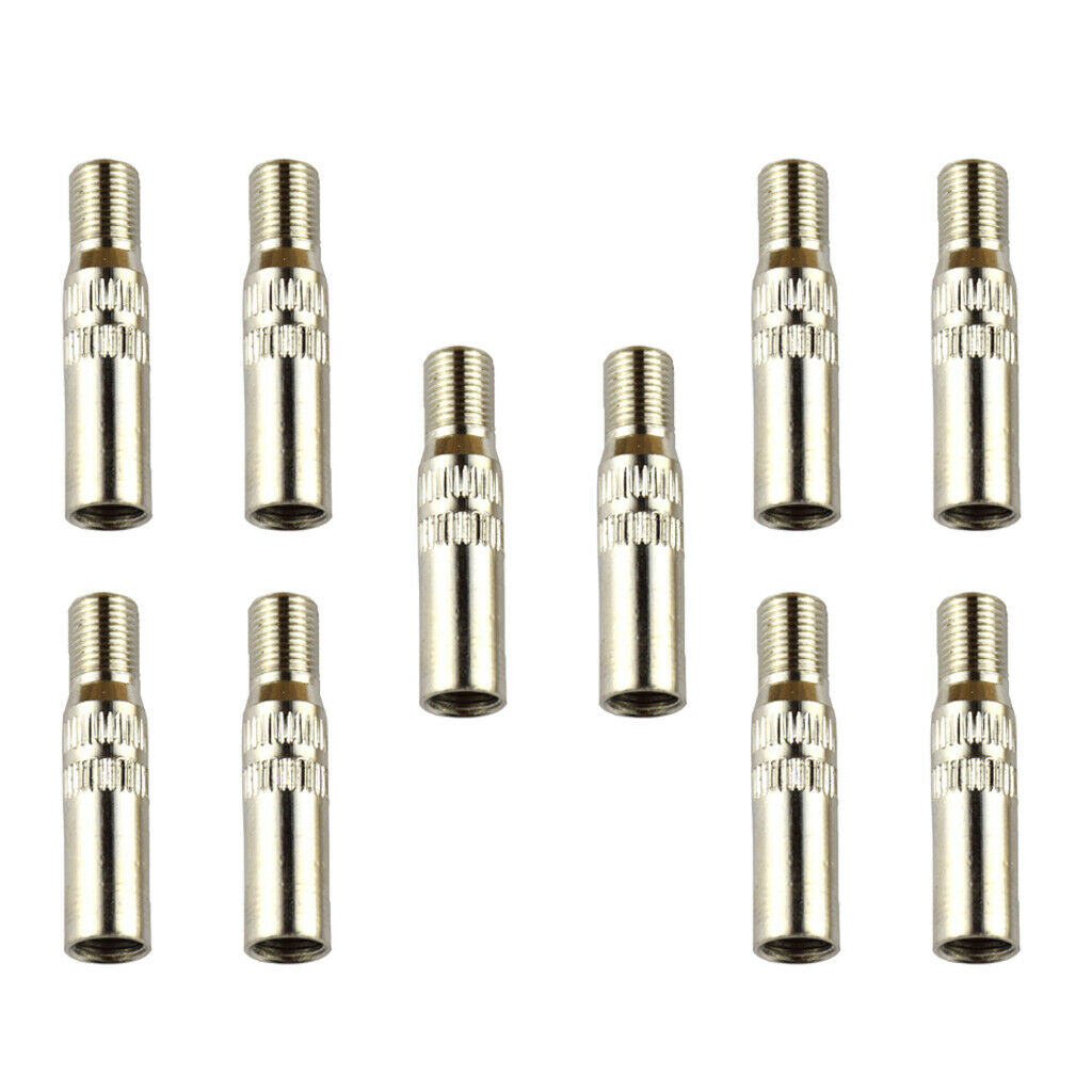 10 Pieces Vehicle Bike Motorcycle Copper Tire Tyre Valve Extension   39mm