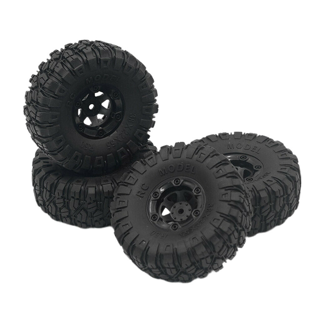 4x Rubber Tyres  Set Fit for 1:12 WLTOYS 12428 12428-A DIY Spare Parts