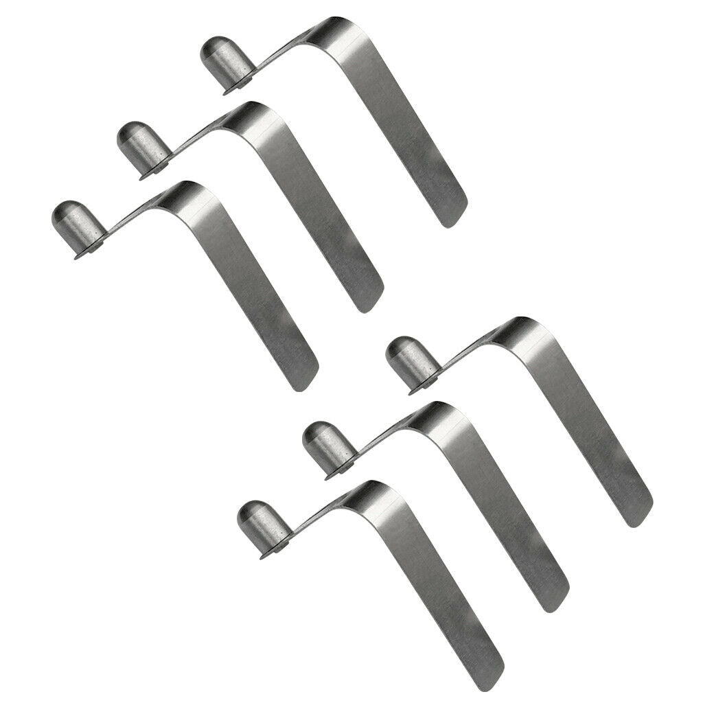 6 Pieces Single Button Clips 8mm, Kayak Paddle, Snap Spring Clip, Tent Pole