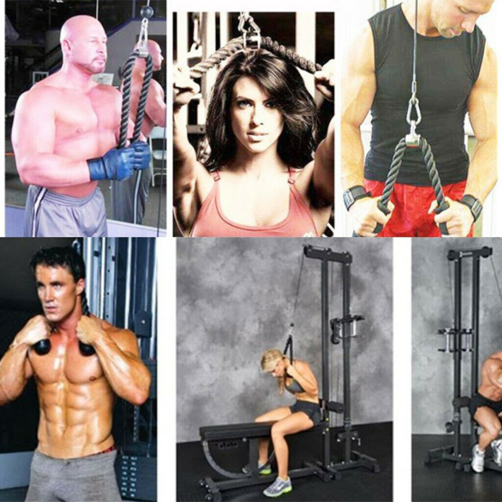 High Strength Tricep Biceps Rope Pull Down Handle, Easy to Grip & Non-Slip,