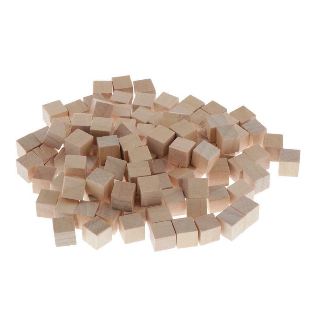 200Pcs Wooden Blank Dice Game Dice for DIY Decorating Craft Projects 10mm