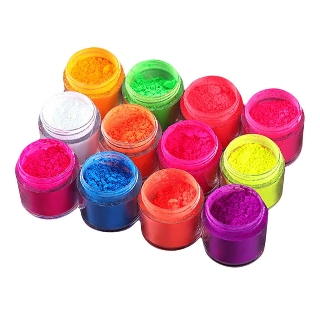Halloween Party Luminous Nail Powder DIY Acrylic Tips Decoration Powder