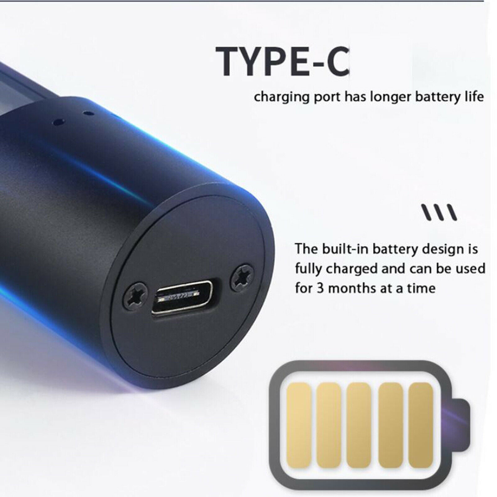 Portable USB Rechargeable High Accuracy Alcohol Tester Accurate Reading