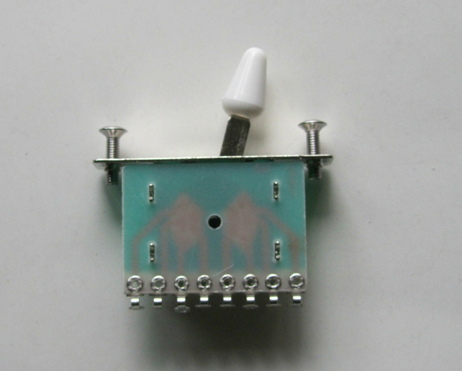 Chrome 5 Way Guitar Pickup Lever Switch for Strat White Tip