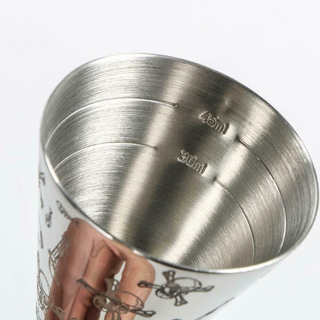 Cocktail Jigger Tool Wine Mixing Measuring Double Cup Stainless 30/60ml