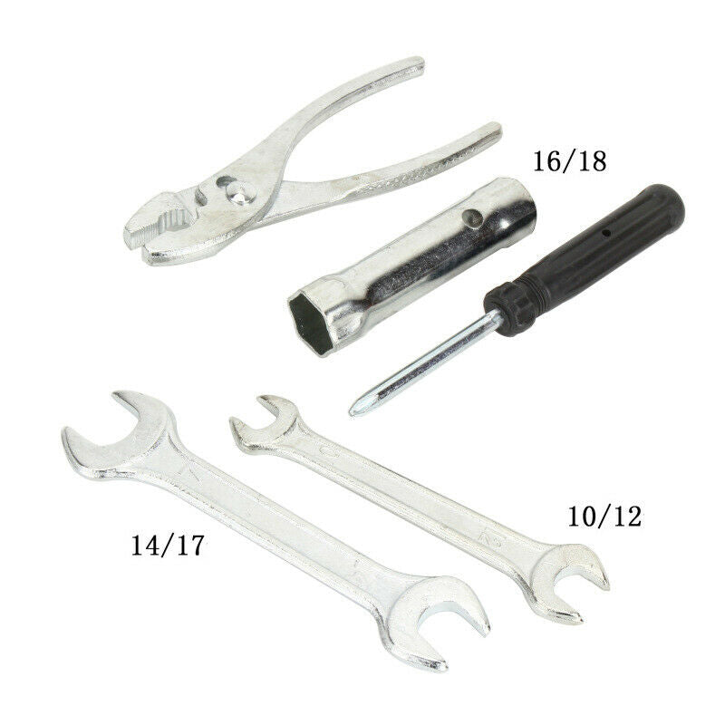 Motorcycle Car Kit Screwdriver Spanner Spark Plug Socket Tool Accessories w/ Bag