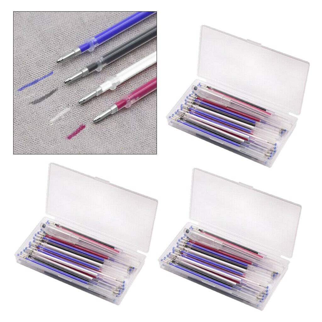 120x Heat Erase Pen Erasable Refills Chalk Fabric Marker for Sewing Supplies