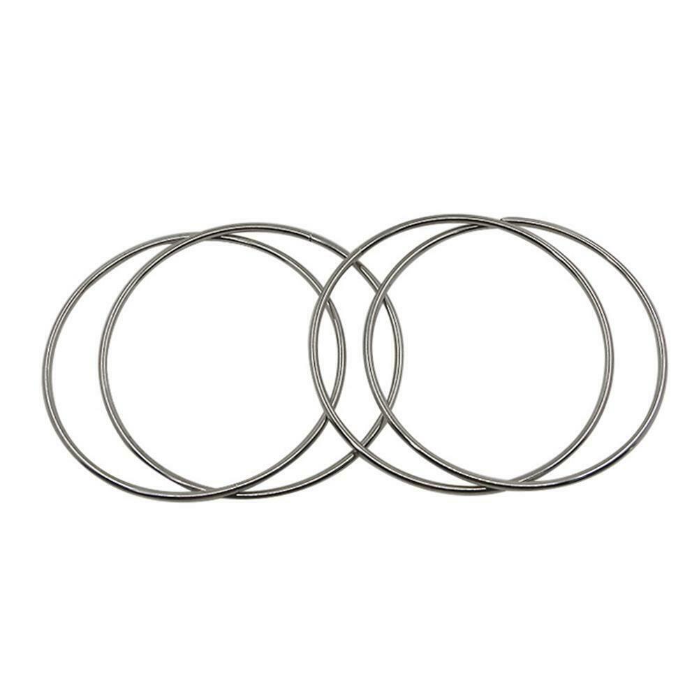 4pcs Magic Metal Rings Linking Iron Hoops for Fun Magic Trick Playing Props  @