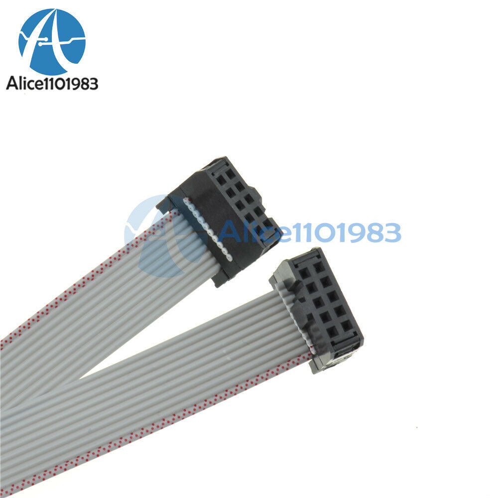 10PCS 70CM 10 Pin USBISP USBASP JTAG AVR Download wire 10P Ribbon Cable 2.54mm