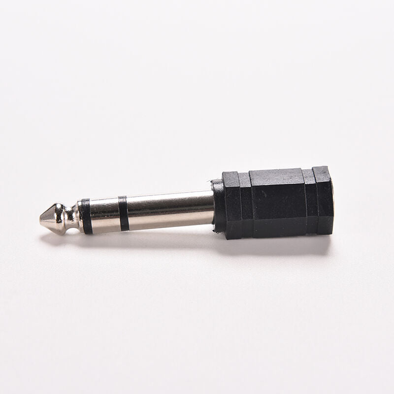 5x 6.5mm 1/4 Male to 3.5mm 1/8 Female Stereo Audio Mic Plug Adapter Mini .l8