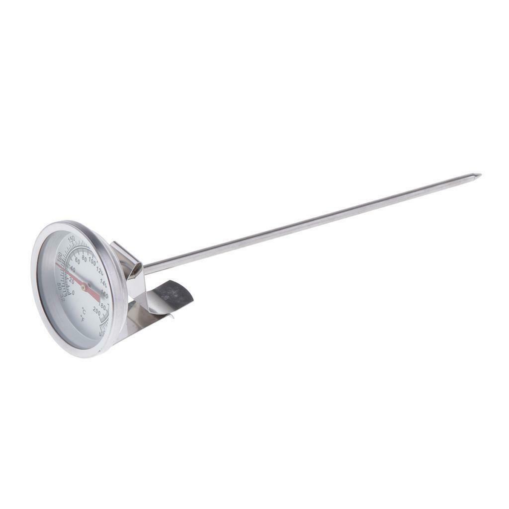 2'' Coffee Drinks Milk Thermometer Stainless Smoker Temp Gauge 0-200℃
