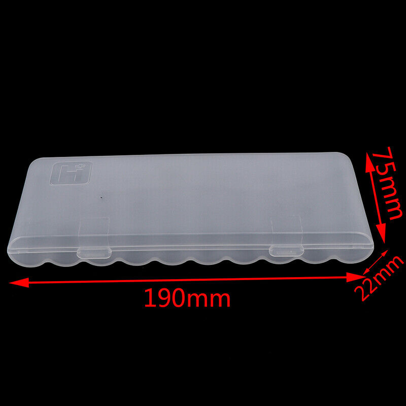 1PC White 10 Grid Battery Holder Organizer Container AA Batteries Storage  Lt