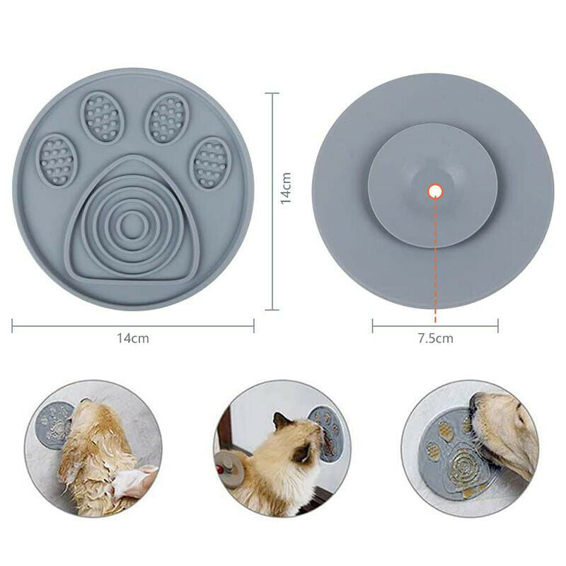 Pet Lick Pad Slower Feeder Pad Cats Dog Licky Mat Feeding Cat Dog Licking Mat-US
