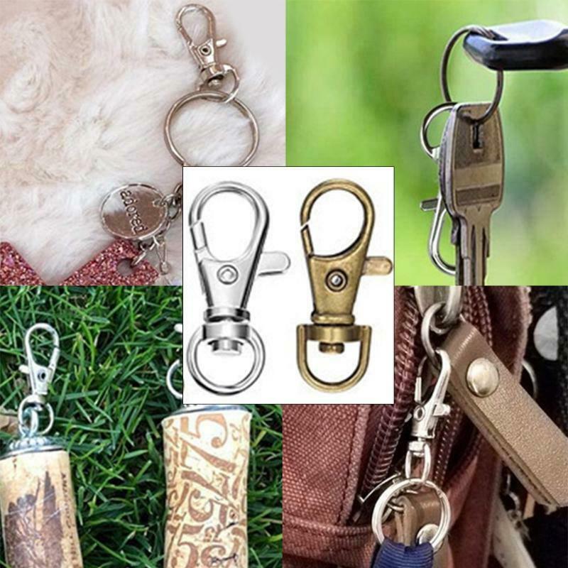 57PCS Keychain Hardware with Key Fob Pliers Tool 0.98Inch/25mm for Wristlet