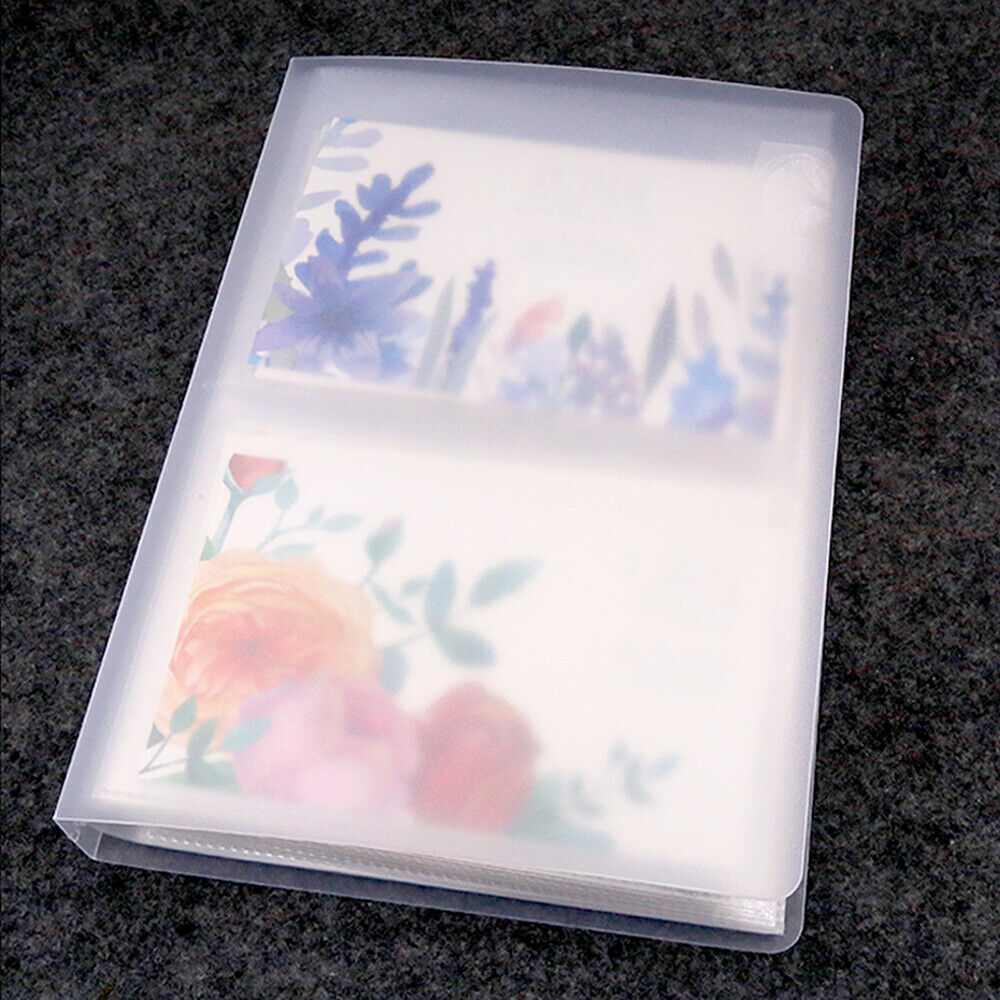 Plastic Postcard Paper Storage Folders Photo Album Sleeve Organizer Protector
