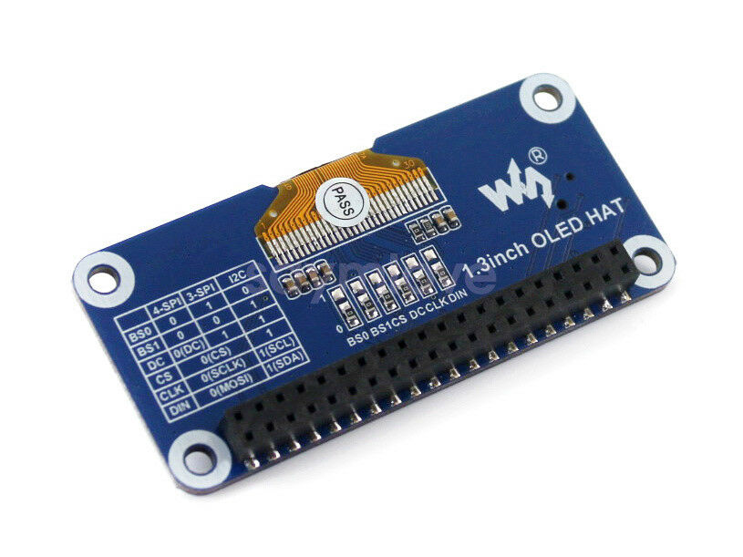 New 1.3' 128x64 OLED Display Screen for Raspberry Pi Zero W