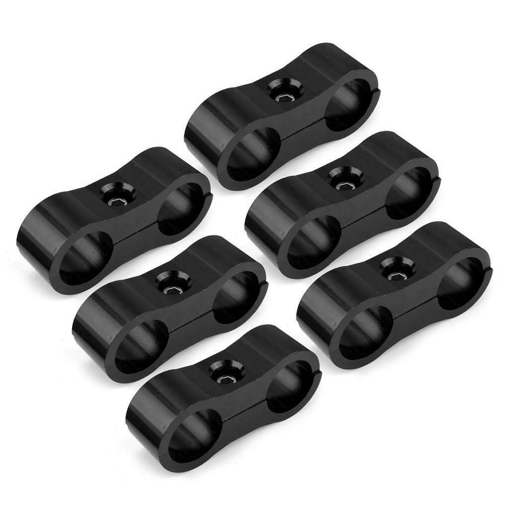 10 pieces AN6 fuel line hose separator clamp fitting adapter bracket