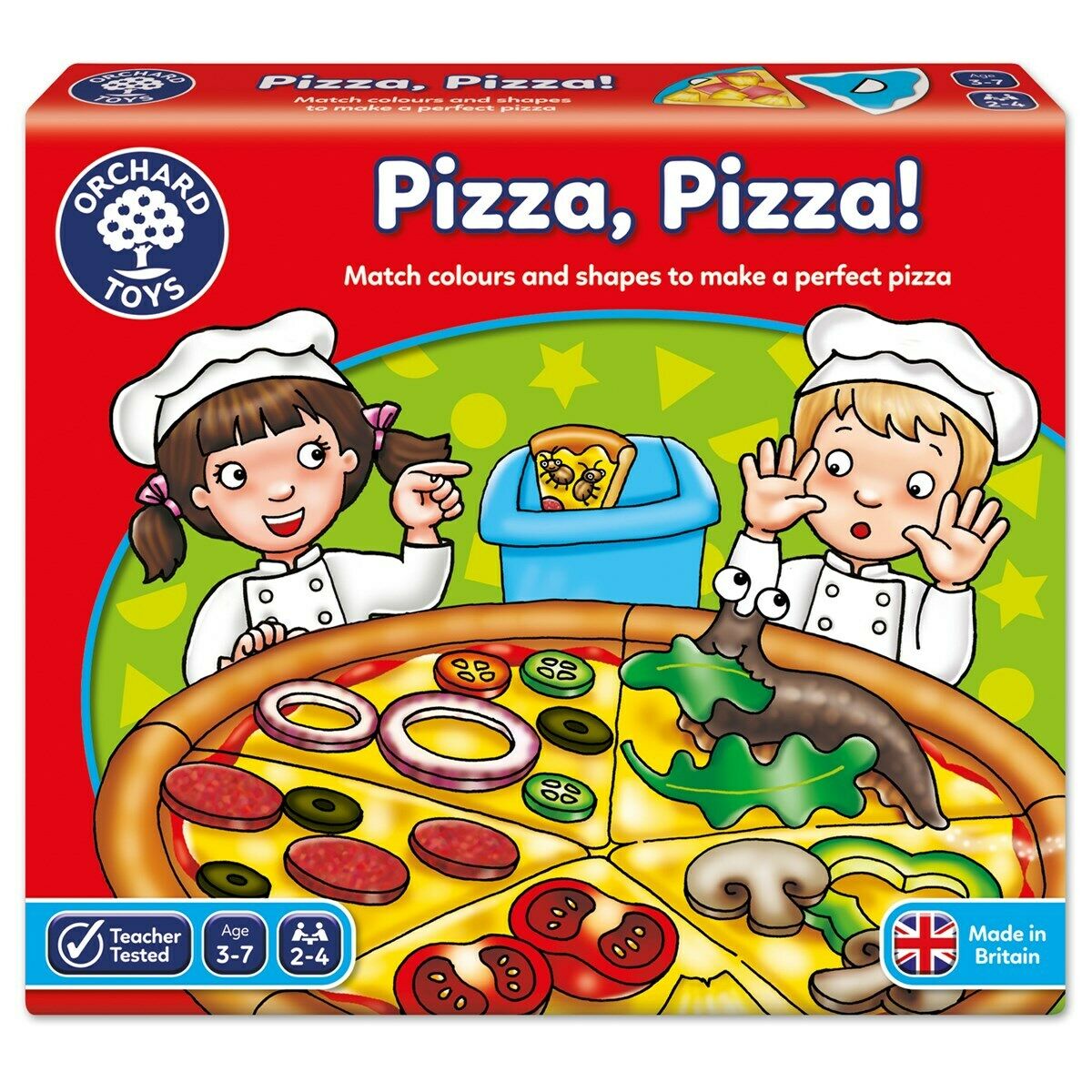 Orchard Toys 060 Pizza, Pizza! Shape Colour Matching Game Toddler Children 3yrs+