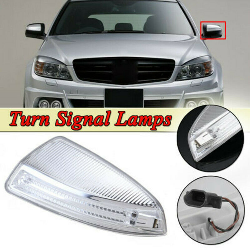 For Mercedes W204 C250 C300 C350 Door Mirror Side Mirror LED Turn Signal Light