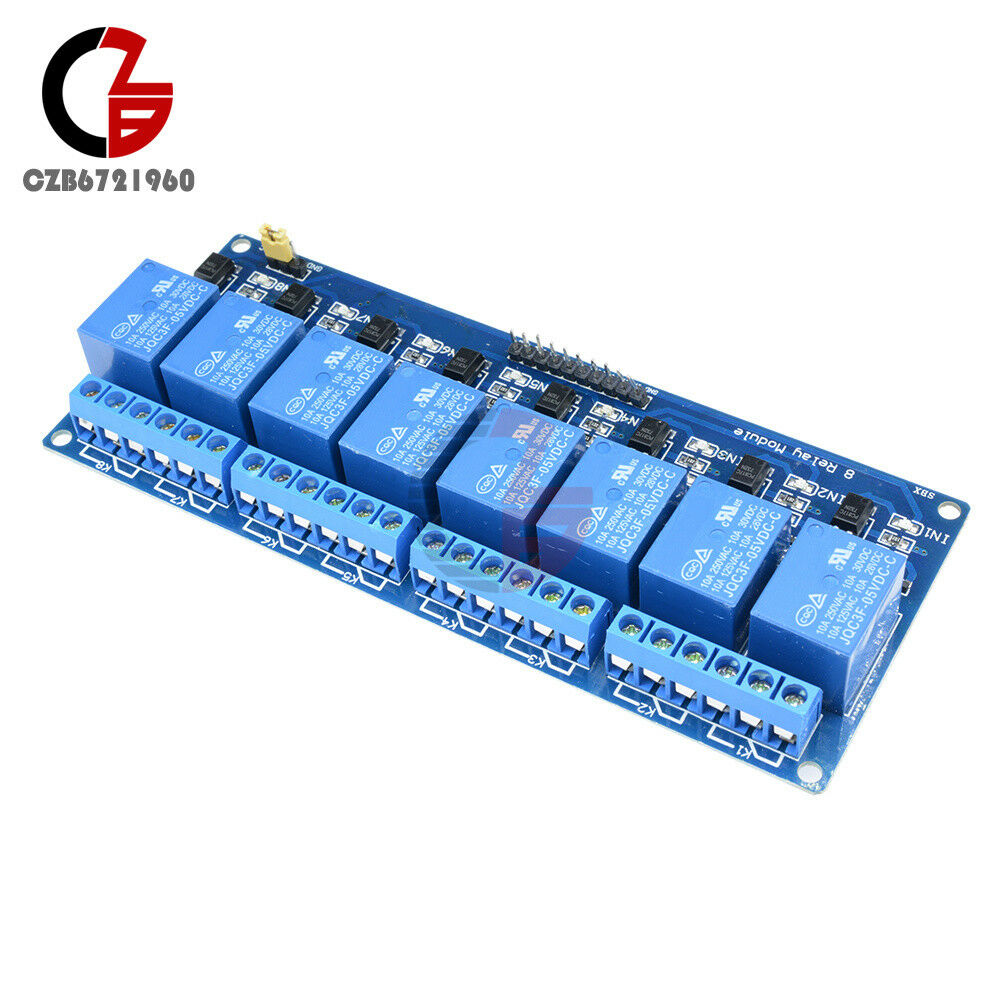 2PCS 8-Channel 5V Relay Shield Module Board Optocoupler module Arduino ARM AVR