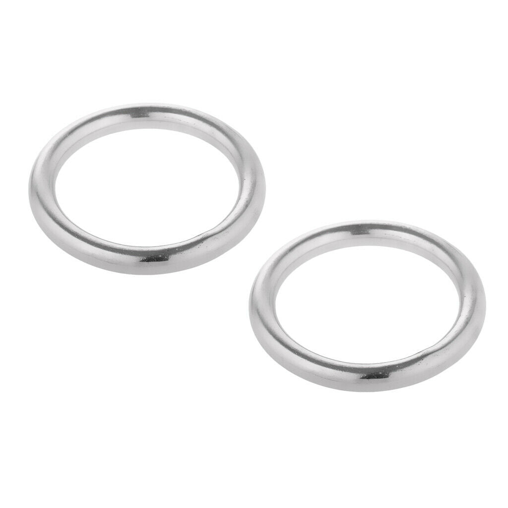 4pcs Stainless Steel Strapping Welded Round O Rings