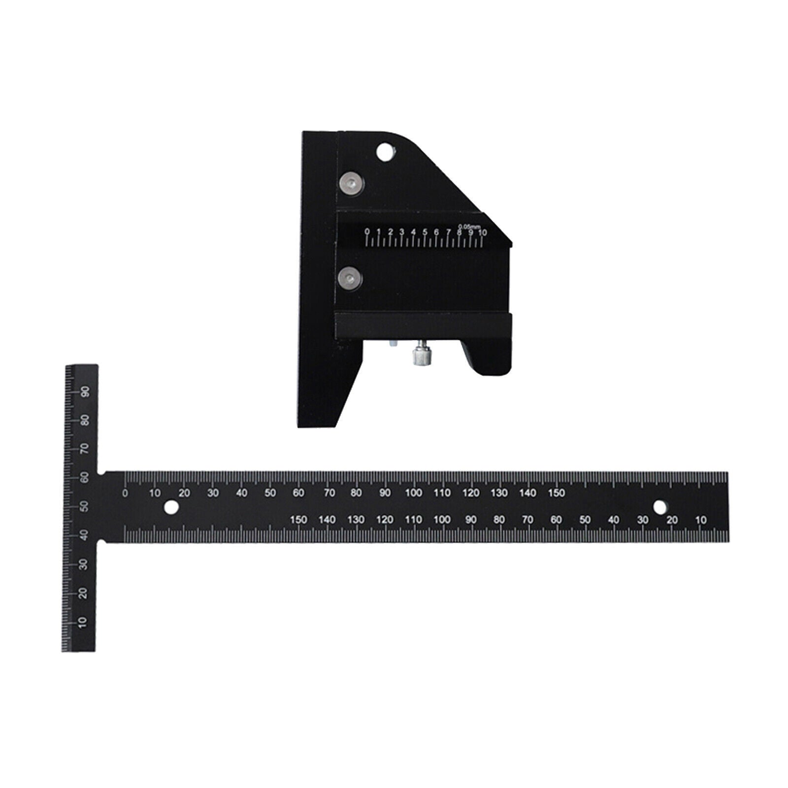 Woodworking T Square Ruler Scribing Carpenter Gauge Tool Clear Reading Ruler