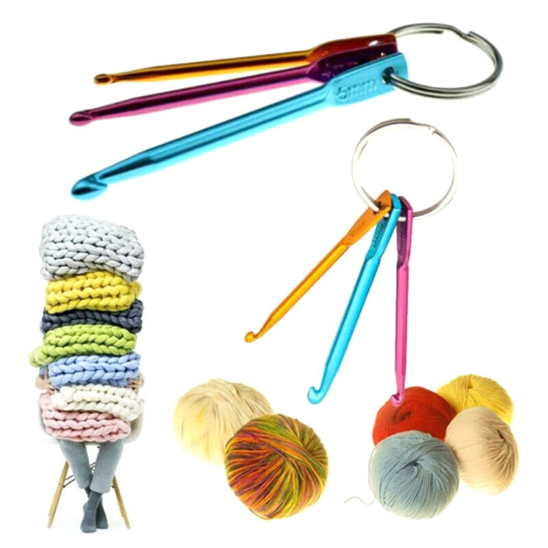3pcs/set Single-head Crochet Multiple Knitting Hook Needles DIY Jumbo Bra.l8