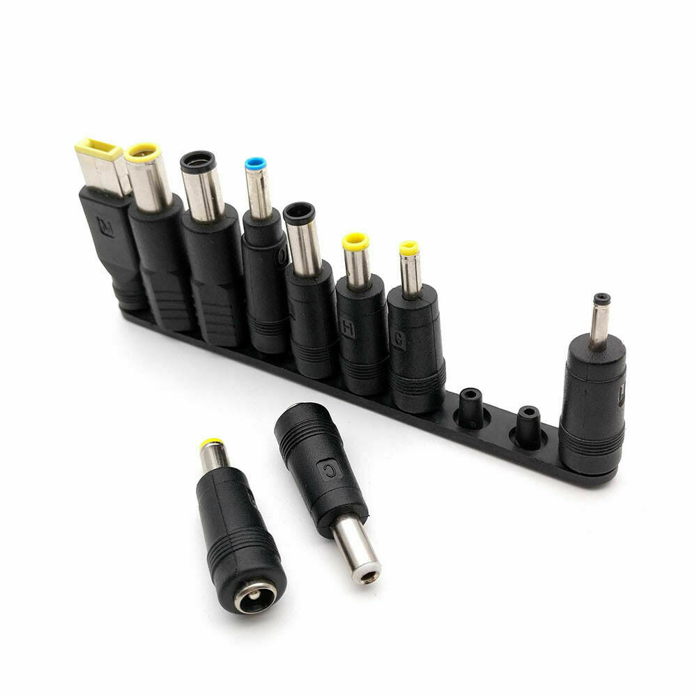 10Pcs/Set DC 5.5x2.1mm to Multi-type Male Jack for AC Power Laptop Adapter