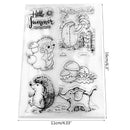Hedgehog Elephant Cartoon Silicone Seal Stamp DIY Scrapbooking Photo Album Decor