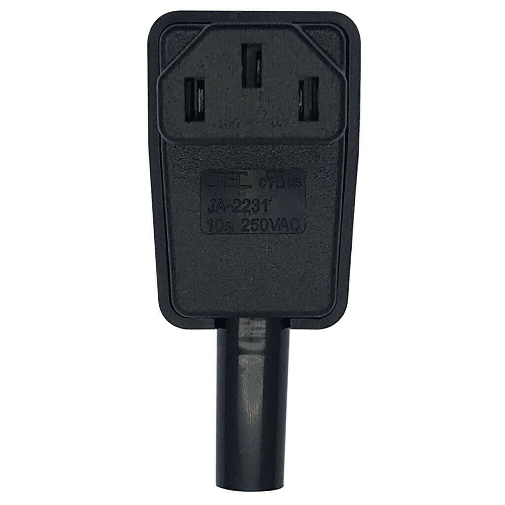 2Pcs C13 Power Plug 90 Degree Right Angle IEC 320 C13 Female Wire Adapter