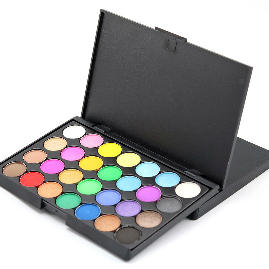 28 Shimmer Matte Colors Eye Shadow Set Bright Neon Eyeshadow Sleek Palette