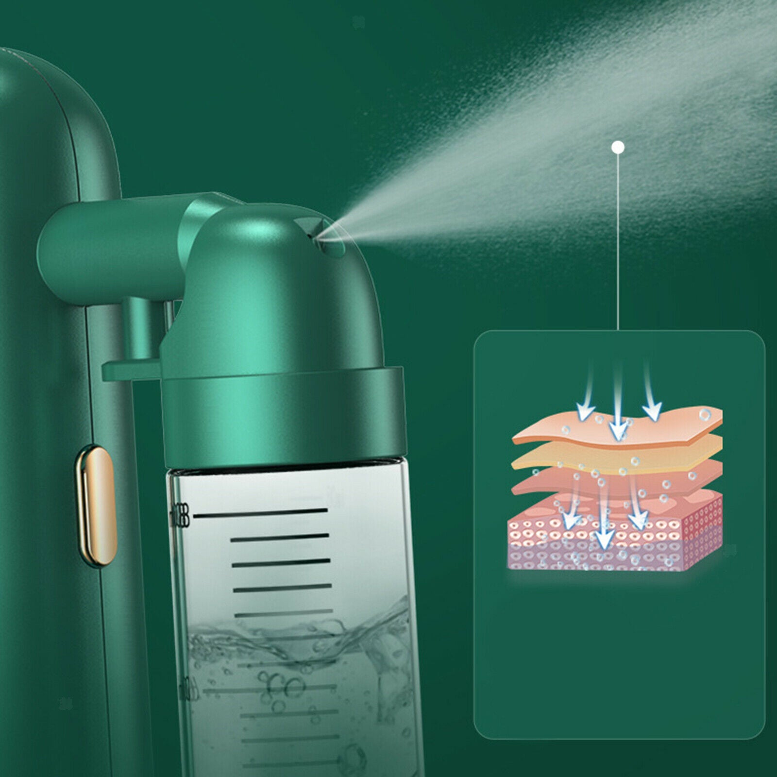 80ml Handheld Oxygen Injection Nano Facial Mister Moisturizing Skin Care
