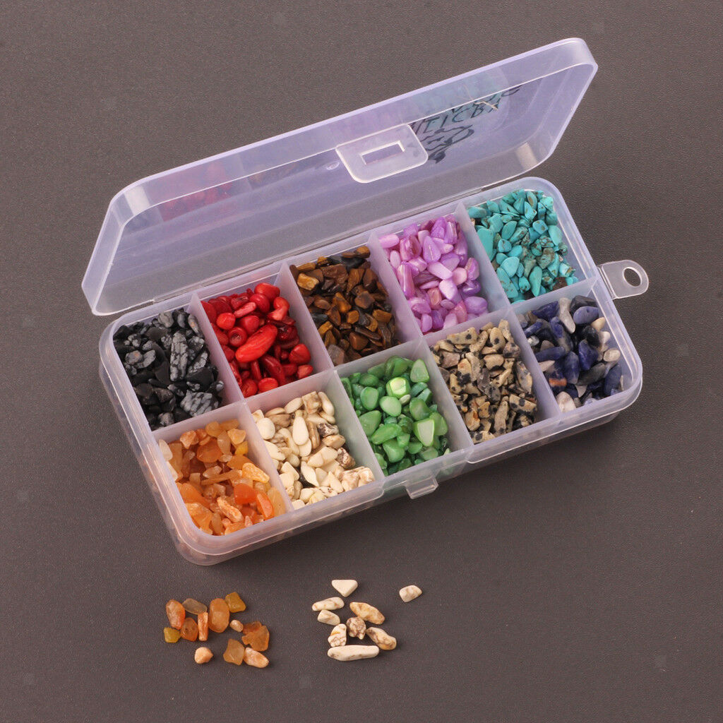 1 Box Approx 5000 Pieces Natural Small Pieces Stones Jewelry Beads For DIY