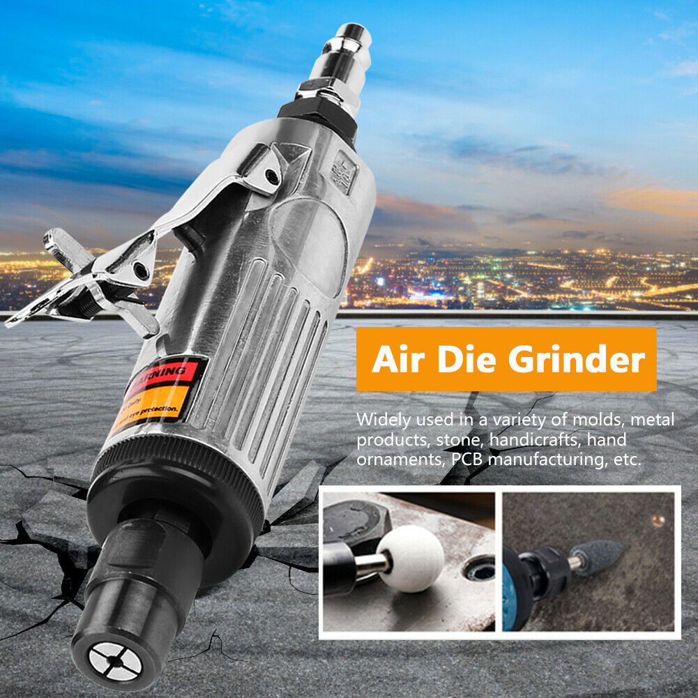 1/4" Pneumatic Die Grinder Air Angle Grinding Engraving Polisher Machine Tool