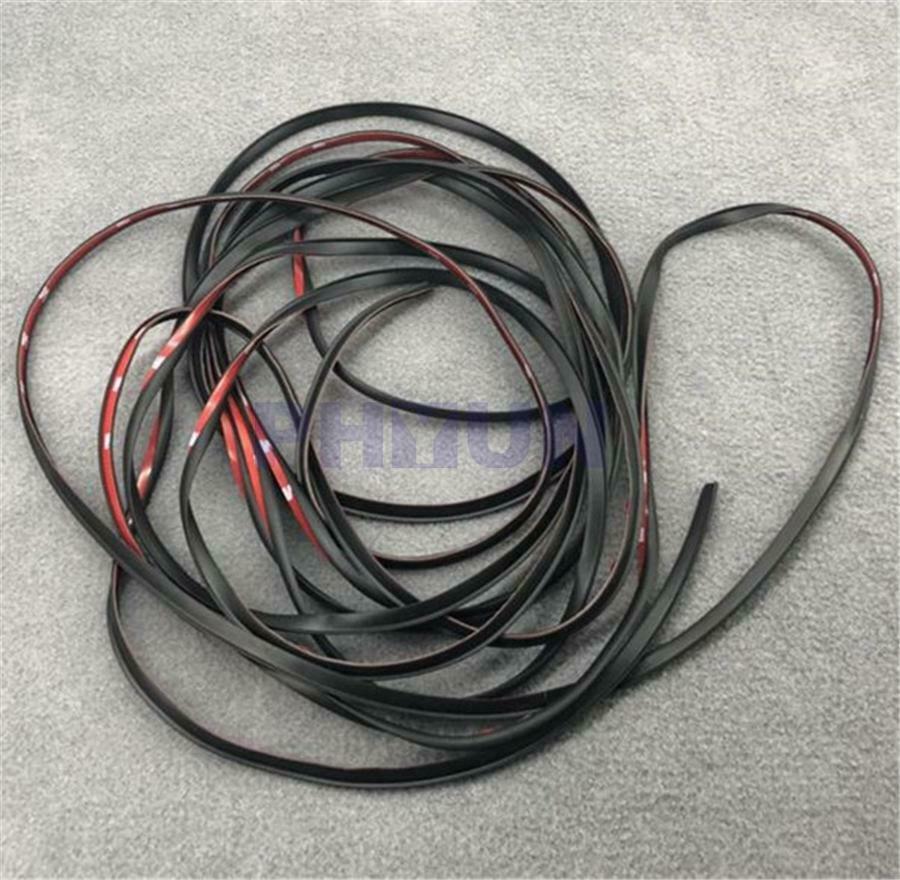 5M 5*7mm Black Car Front Rear Bumper Lip Fender Headlight Rubber Sealing Strips