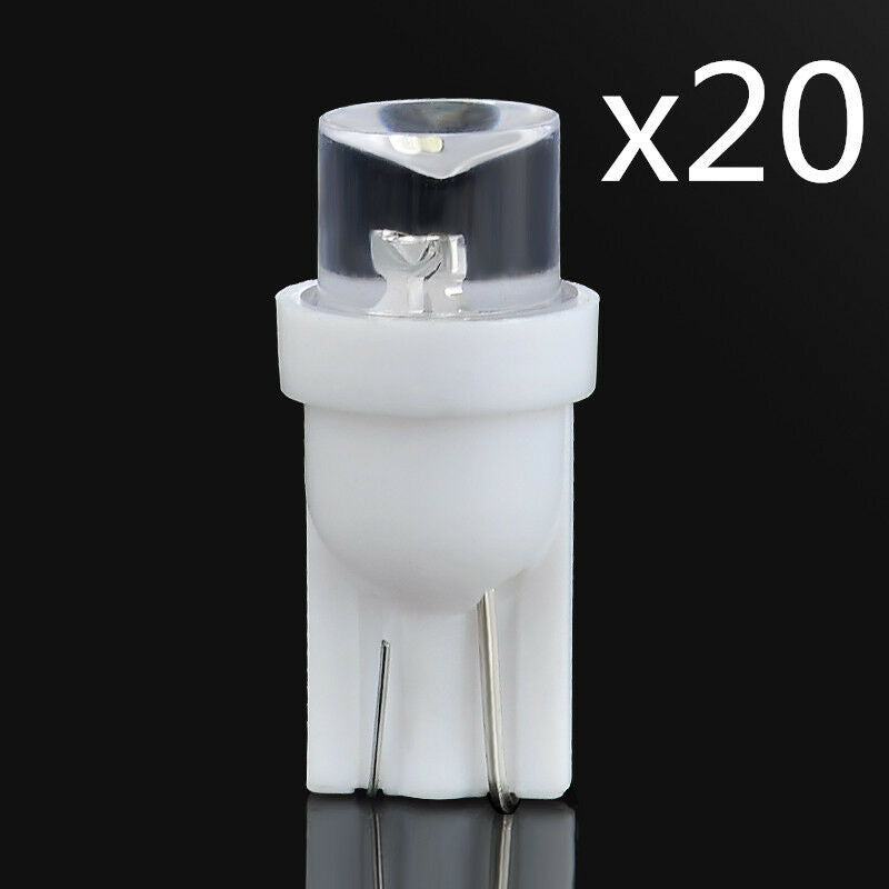 20PCS DC 12V White T10 LED 194 168 SMD W5W Car Wedge Side light Bulb lamp new