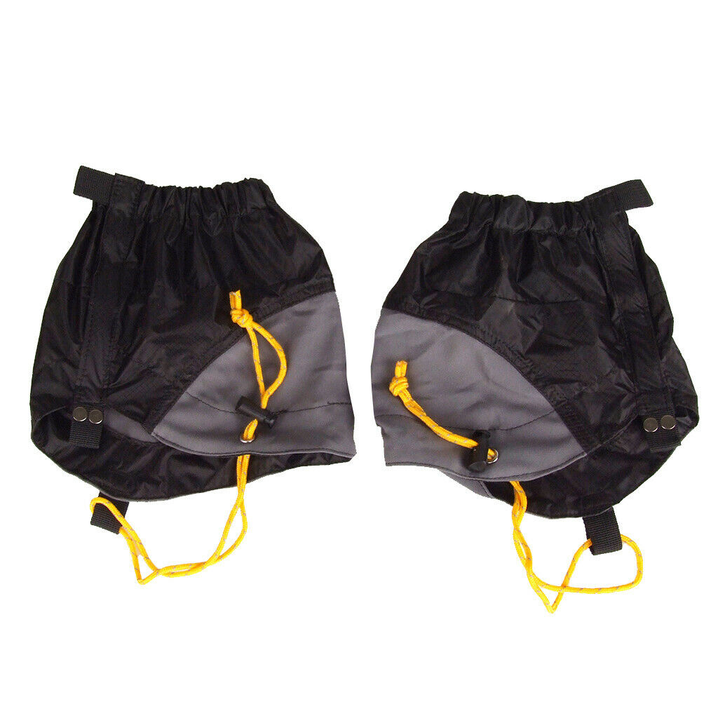 Outdoor Hiking Walking Hunting Climb Waterproof Gaiters Legging Leg Cover Black