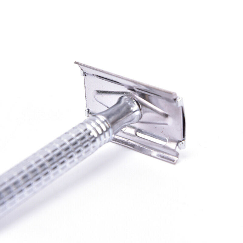 Double-Sided Stainless Steel Razor Blade Razor For Men 1 Blade Holder+10 .l8