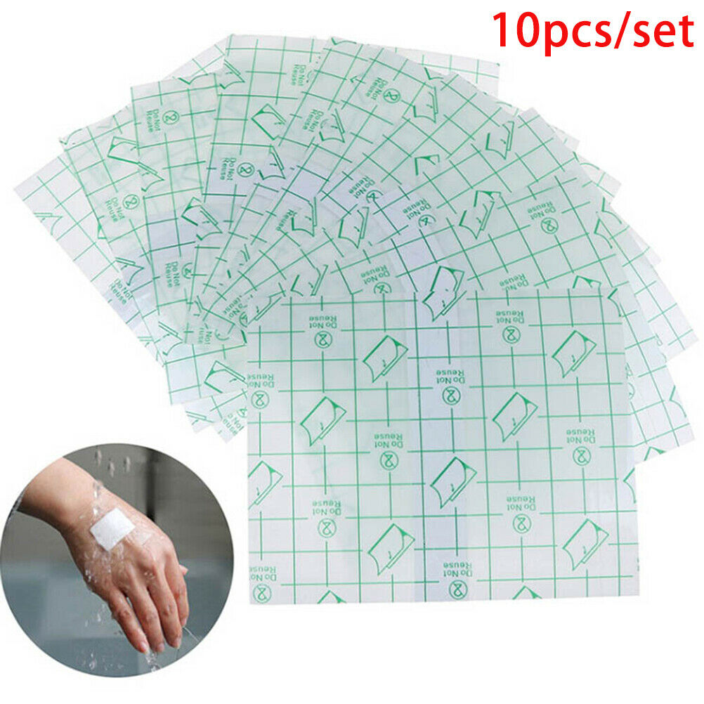 10Pcs 15*15cm Waterproof Transparent Adhesive Wound Dressing Plaster Stretch Tt